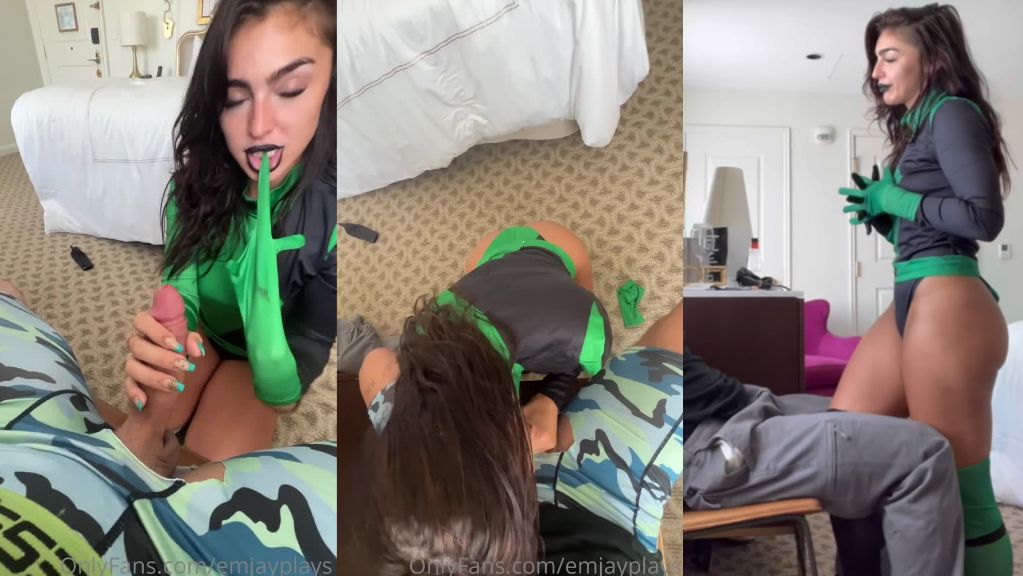 Emily Rinaudo Gets Doggy Pounding On Bed In Shego Outfit Onlyfans Video Leaked