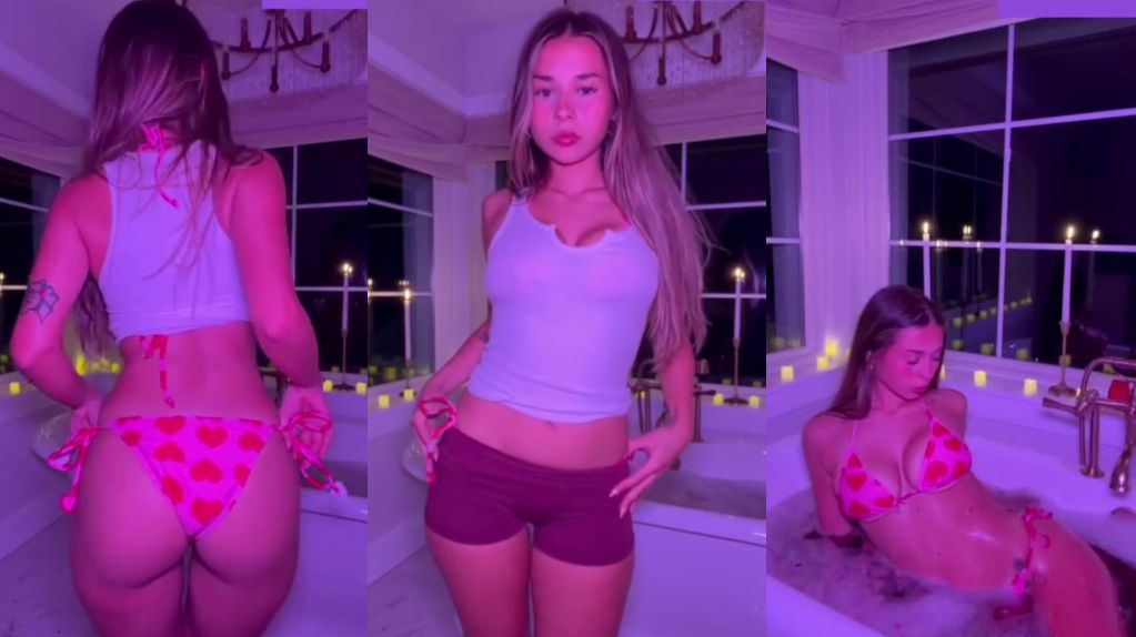 Sophie Rain Strips A Bikini In The Bathtub Onlyfans Video Leaked