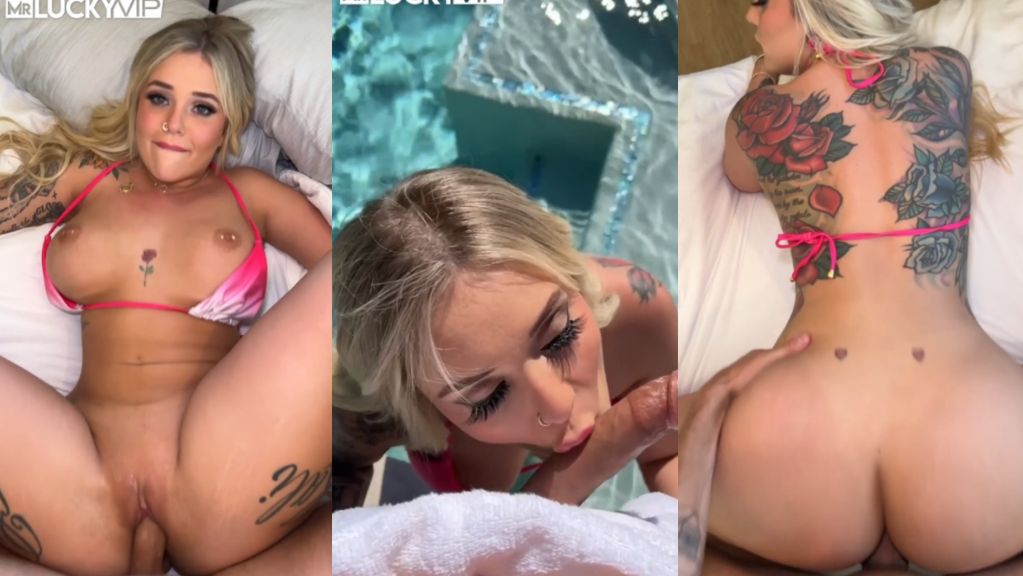Kali Roses Hot Day Pool Sex Drilled Until CIM By MrLucky BWC Onlyfans Video Leaked